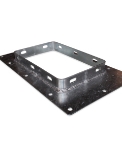 Transition plate for lower part of silo boot FlexVey